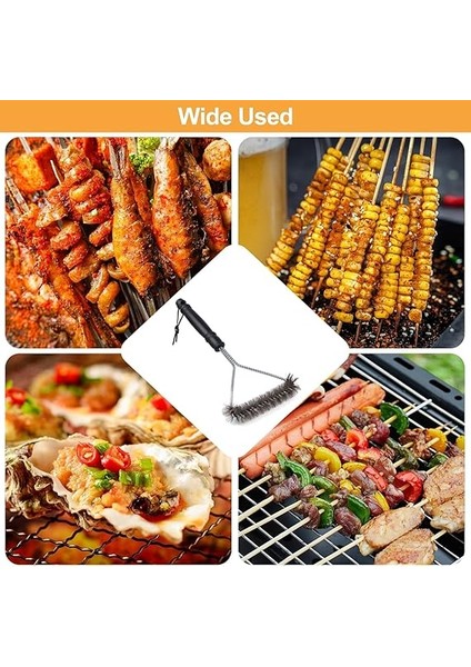 Barbekü Fırçası, Izgara Temizleme Fırçası, Paslanmaz Çelik, Ekstra Uzun Mangal Temizleme Fırçası, Gazlı Izgara Barbekü modelleri