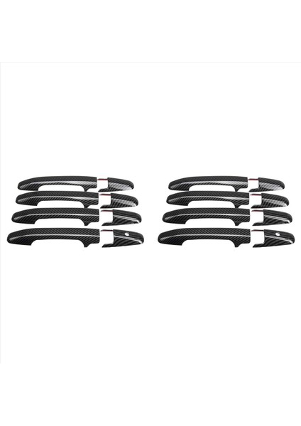 Honda Civic 2006-2011 &amp Pilot 2009-2015 Karbon Fiber Tarzı Dış Dekorasyon Için 2x Dış Kapı Kolu Kapak Seti (Yurt Dışından)