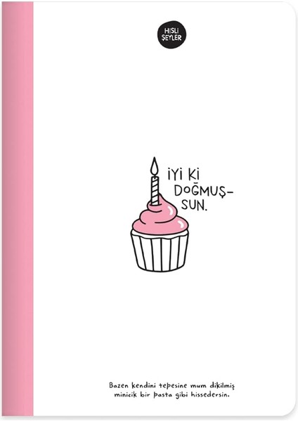 Şeyler A5 80 Yaprak Renkli Sayfa Çizgili Defter, Pembe