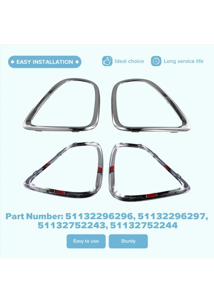 Bmw Mini Için Araba Kuyruğu Işık Çerçeve Kapak Süs Çifti Cooper R55 R56 R57 R58 R59 51132296296 51132296297 Lhd (Yurt Dışından) indirimleri