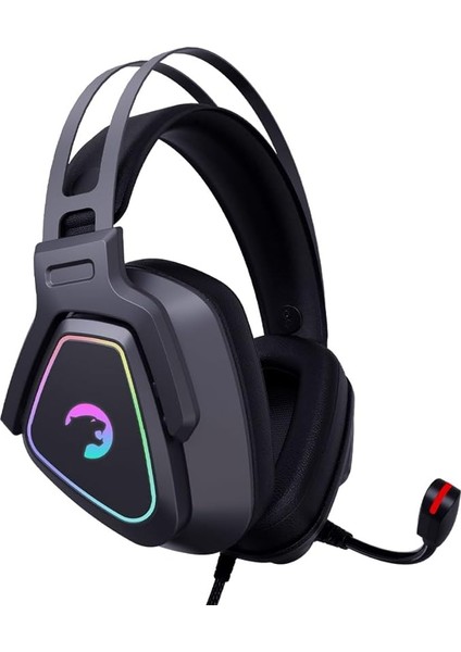 Kyruse USB Oyun Kulaklığı - 7.1 Sanal Surround Ses, 53MM Sürücülere Sahip Kablolu Rgb LED Kulaklıklar, Konforlu Tasarım, 360 Mekansal Ses, Gürültü Önleyici Mikrofon, Pc, Ps4, Ps5, Siyah