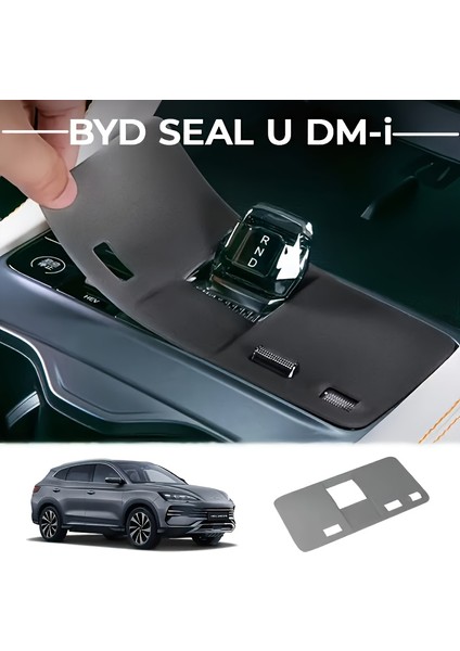 Byd Seal U Dm-I / Ev Modelleri Için Vites Paneli Koruyucu Silikon Ped Koyu Şeffaf indirimleri