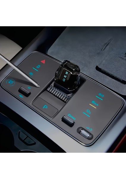 Byd Seal U Dm-I / Ev Modelleri Için Vites Paneli Koruyucu Silikon Ped Koyu Şeffaf