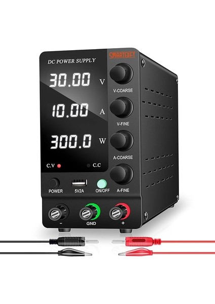 Be Generous To Your Lovers Ayarlanabilir 30V/10A Smps Dc Güç Kaynağı Voltaj Regülatörü (Black) SG-C3010
