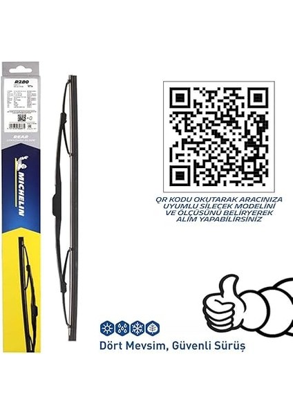 Rainforce™ MCR280 28CM 1 Adet Universal Telli Arka Silecek modelleri