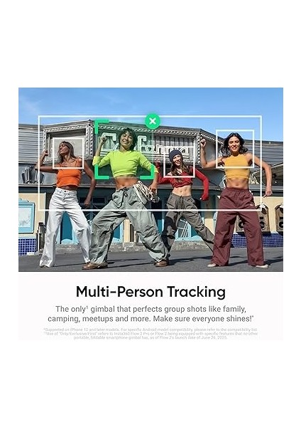 Flow 2 Plus Aı Tracker Paketi Beyaz - Katlanabilir Telefon Gimbal, Herhangi Bir Uygulamayla Aı Izleme, Çok Kişi Izleme, Dahili Tripod/selfie Çubuğu, Uzaktan Kumanda, Iphone/android indirimleri