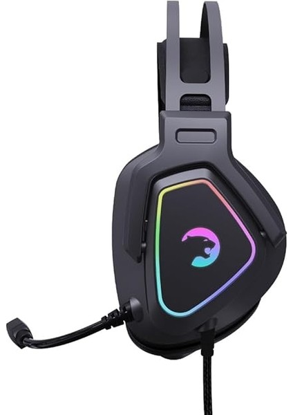 Kyruse USB Oyun Kulaklığı - 7.1 Sanal Surround Ses, 53MM Sürücülere Sahip Kablolu Rgb LED Kulaklıklar, Konforlu Tasarım, 360 Mekansal Ses, Gürültü Önleyici Mikrofon, Pc, Ps4, Ps5, Siyah modelleri