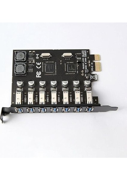 Plus PX-4899 7 Port USB Hub, Pcı Expres Usb3.0 Kart 7 Port Çoklayıcı, Pcı Ex Usb3.0 Çoklayıcı Kart (Win7/8/10/11, Linux, Macos) modelleri