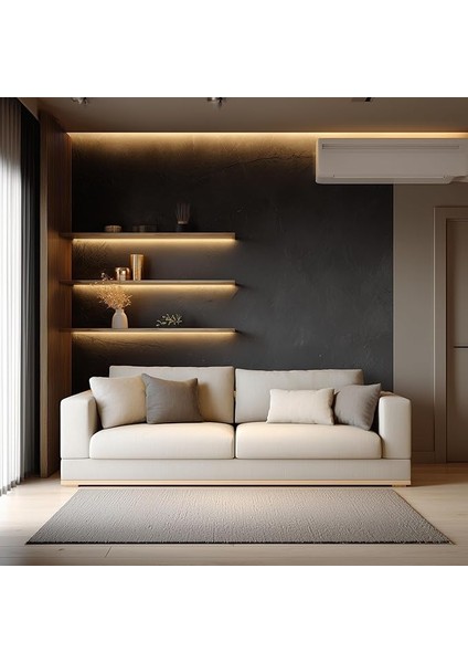 Metre Günışığı Şerit LED Kumandalı Dimmer Anahtar Tak Çalıştır Hazır Set Adaptör Dahil, Açma-Kapama, Parlaklık Ayarı Yapılabilir, Mutfak, Tezgah, Dolap Içi, Ayna, Tv Ünitesi Aydınlatma