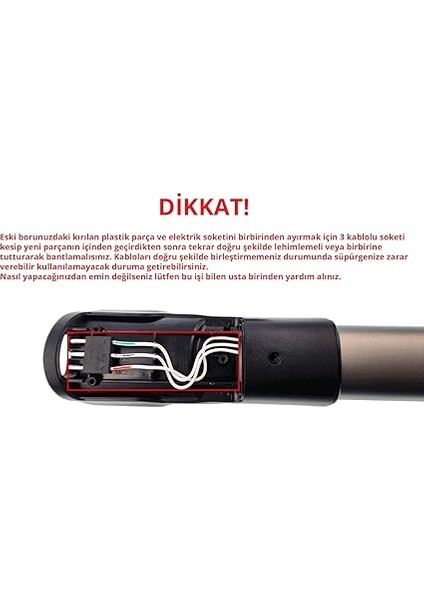 Dikey Süpürge Boru Tamir Seti Philips Şarjlı Süpürge ile Uyumlu fırsatları