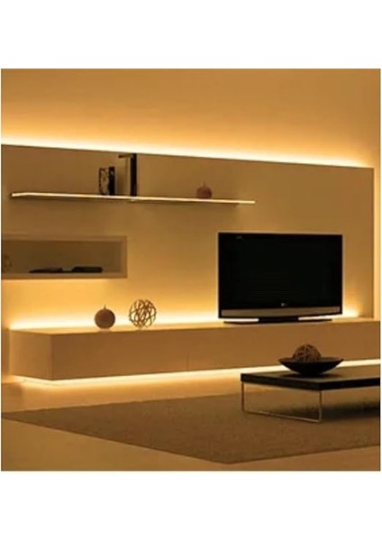 SB-6501 Şerit LED Işık Aydınlatma Seti Aç/kapa Butonlu, Adaptörlü, Mutfak Tezgah, Çalışma Masası, Dolap ve Raf Işıklandırma, Dekoratif Aydınlatma (Beyaz, 250 Cm) fırsatları