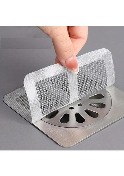 Outlet 10 Adet Yapışkanlı Banyo Gider Koruyucu Saç Toplayıcı – Gider Böcek Koruyucu Gider Süzgeci