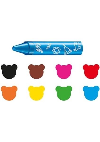 Jumbo Bebek Elleri Kirletmeyen Pastel Boya Kalemi 8'li 2 Yaş+ fiyatları