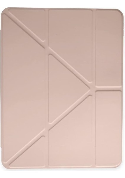 iPad 10.nesil 2022 10.9 Inç Uyumlu Tablet Kılıfı Katlanabilir Kalem Tutuculu Tablet Tutuculu Tablet Kılıfı Origami Tablet Kılıfı Uyku Modlu Tablet Kılıfı (Toz Pembe) modelleri