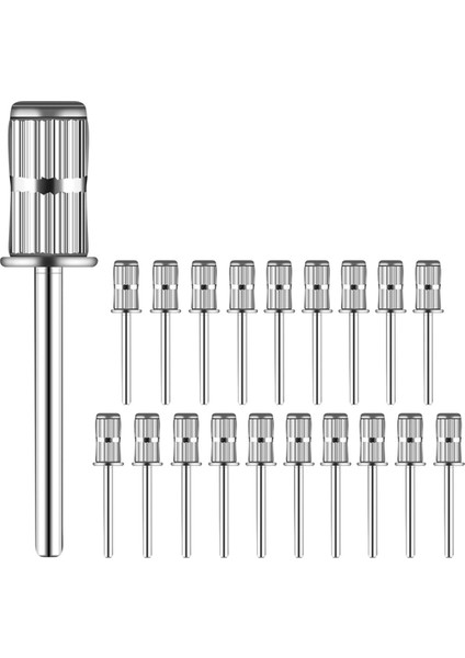 Mandrel Tırnak Matkabı Ucu, Tırnak Matkabı Için 20 Adet Zımpara Ucu, 3/32 Inç Zımpara Bandı Şaftı Yedek Tırnak Matkabı Ucu (Yurt Dışından)