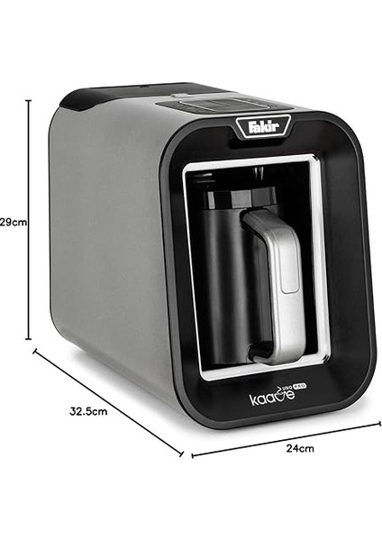 Kaave Uno Pro Türk Kahve Makinesi, 735W, 4 Fincan Kapasite, 1 L Hazne, 32.5 x 24 x 29 Cm, Antrasit fırsatları