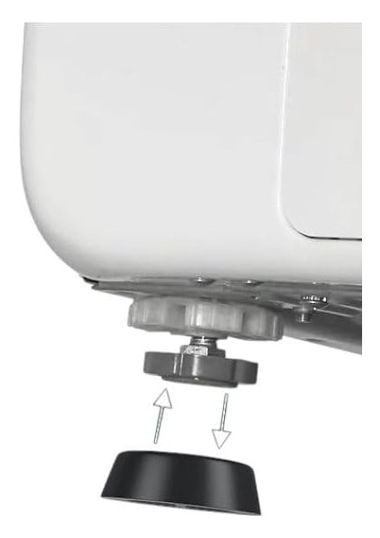 Bags | Çamaşır Makinası Titreşim Sarsıntı Ses Önleyici Kaydırmaz Ayak 4'lü Paket - Siyah