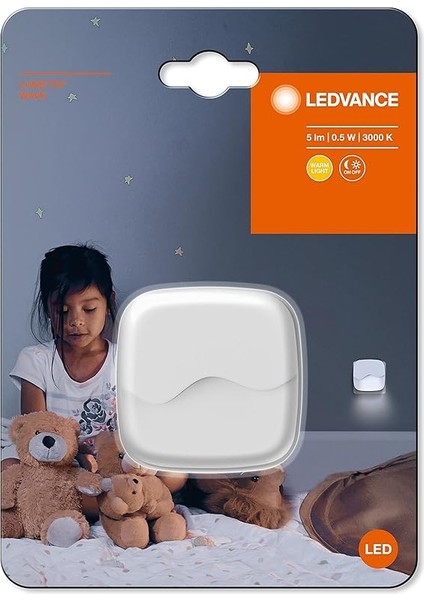 4058075399662 Lunetta Wave LED Lamba, Polikarbonat (Pc) / Akrilik Nitril Butadien Stiren Kopolimer (Abs), 0,5 W, Beyaz, Tek Boy fiyatları