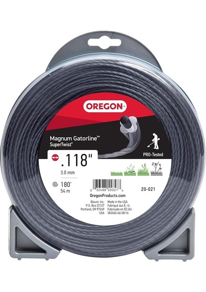 20-021 Magnum Gatorline Supertwist Düzeltici Hattı .118-INÇ 450 cm