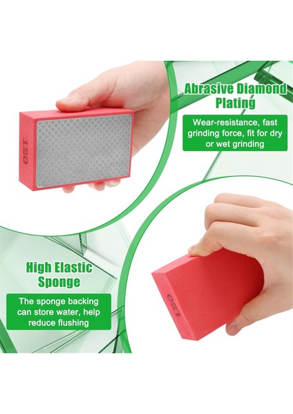 6 Adet Elmas El Cilalama Pedleri, Islak ve Kuru Elmas Zımpara Pedleri 60, 120, 240, 400, 600, 1000 Grit (Yurt Dışından) fırsatları