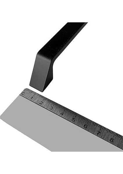 Mutfak ve Banyo Dolabı Kapakları ve Çekmeceler Için Metal Kulp Paslanmaz Alüminyum Mobilya Dolap Kulbu 192MM Mat Siyah 2 Adet indirimleri