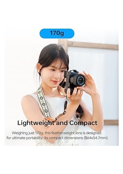 Af 35MM F1.7 Air E Lens Sony E Mount Için, F/1.7 Büyük Diyafram Aps-C Otomatik Odaklama Prime Lens Sony E-Mount Aynasız Kameralar ile Uyumlu ZV-E10 Iı EV10 A6700 A6600 A6400 A7C Ii A7RV A7III fırsatları