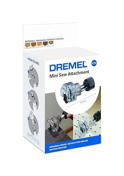 670 Mini Testere Bağlantı Parçası, Ahşapta 6,4 mm Kesme Derinliği fiyatları