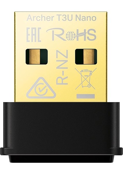 Archer T3U, AC1300 Mbps, Çift Bant, USB 2.0, Nano Wi-Fi 5 USB Adaptör