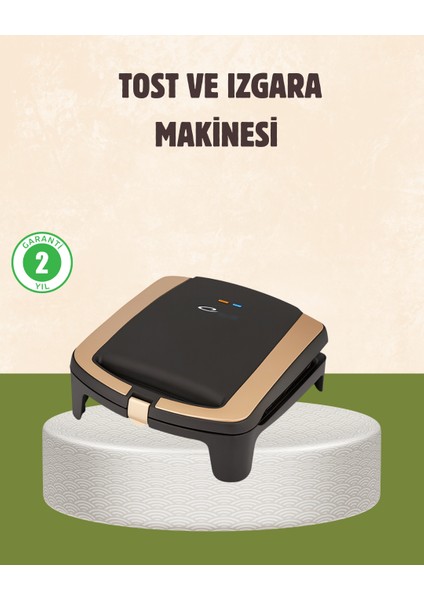 Tost Makinesi Isı Kontrollü 4 Dilim Kapasiteli