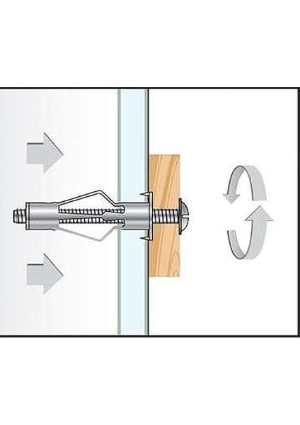 Çelik Alçıpan ve Boşluk Dübel Frt Tuğla Paraşüt Duvar Bims 3X46 Metal 5 Adet modelleri