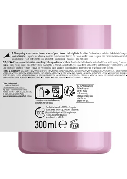 L'oreal Professionnel Serie Expert Liss Unlimited Elektriklenme Karşıtı ve Yumuşaklık Veren Şampuan 300 ml modelleri