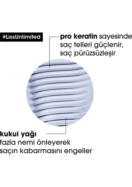 L'oreal Professionnel Serie Expert Liss Unlimited Elektriklenme Karşıtı ve Yumuşaklık Veren Şampuan 300 ml