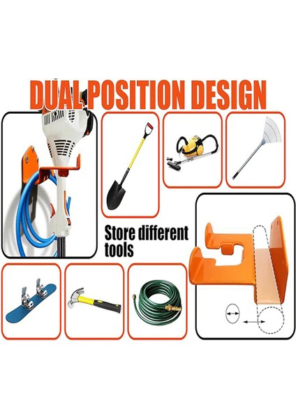 Garaj Duvar Kancaları 2 Adet Garaj Kancaları Yardımcı Çift Ağır Hizmet Tipi Duvara Monte Kancalar Garaj Depolama Düzenleme Alet Askıları (Yurt Dışından) fiyatları
