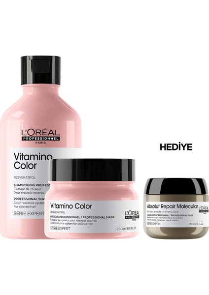 Serie Expert Vitamino Color Renk Koruyucu Saç Bakım Seti