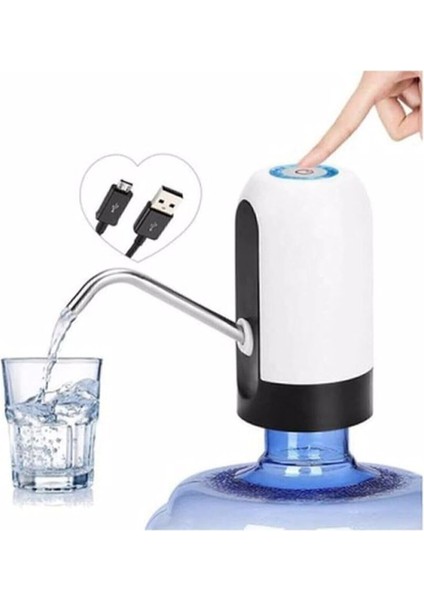 Yeni Nesil Garantili USB ile Şarj Edilebilir Elektrikli Otomatik Damacana Su Pompası.