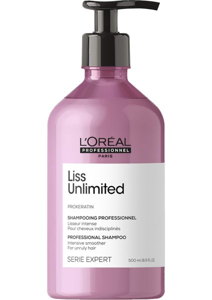 L'oreal Professionnel Serie Expert Liss Unlimited Elektriklenme Karşıtı ve Yumuşaklık Veren Şampuan 500 ml