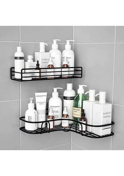 4 Paket Duş Caddy Yapışkanlı Etiket Kanca Montaj Sepet Banyo Rafı Sabunluk Mutfak Lavabo Yedek Yapışkan Kanca (Gümüş) fırsatları