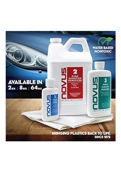 One Novus Plastik Akrilik Cila Kiti Çizik Giderici (3 Paket, 56 G Başlangıç Paketi) modelleri