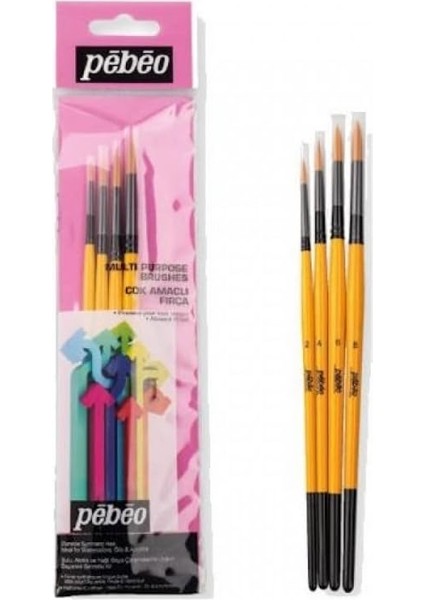 4'lü Suluboya Fırça Seti 2