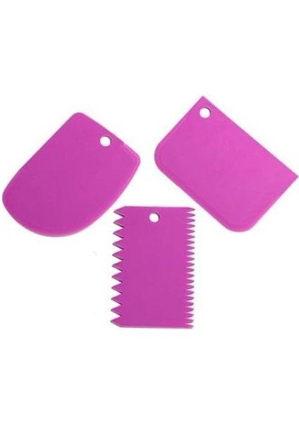 Home 3'lü Hamur Kesici,pasta Düzeltici,hamur Porsiyonlayıcı,hamur Kesmek ve Dekorasyonu Için Plastik 3lü Set indirimleri