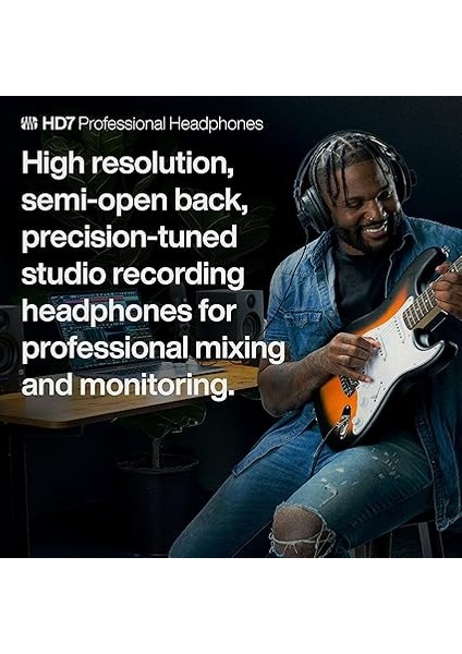 Hd7-A, Profesyonel Dinleme Kulaklığı, Kulak Üstü, Siyah fırsatları