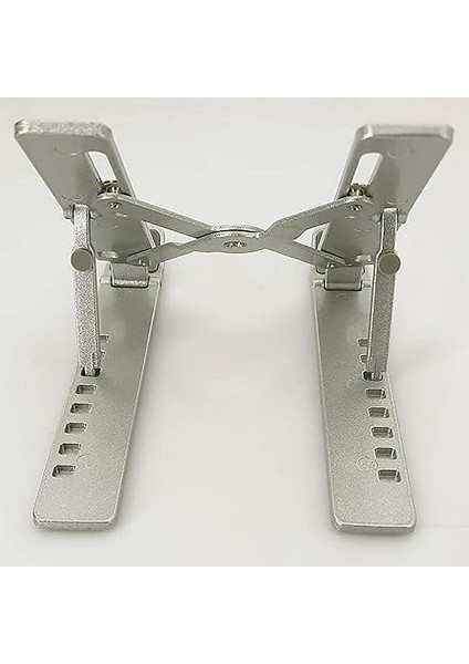 Mini Metal Stand Katlanabilir Çantada Taşınabilir Folding Alüminyum 8 Kademeli Telefon ve Tablet Standı 13 cm Mini Dizayn | RT008 Silver fırsatları