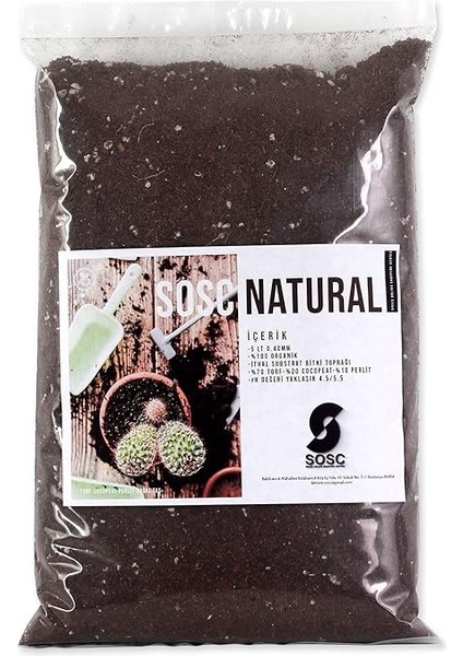 Mix Ithal Torf Cocopeat Perlit Özel Karışım Saksı Harcı Çiçek ve Bitki Toprağı 5 Lt fırsatları