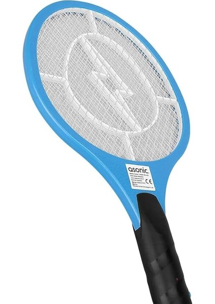 Pilli Sinek Öldürücü Raket Elektrikli Pille Çalışan Sinek Raketi, Sinek Öldürücü Yakalayıcı Asonic AS-A22 - Genişlik: 25 Cm, Yükseklik: 45 Cm, Derinlik: 3 cm (1 Adet)