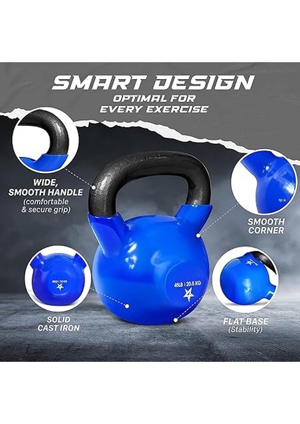 2-22KG Kettlebell/kugelhantel Aus Gusseisen Mit Vinylbeschichtung modelleri