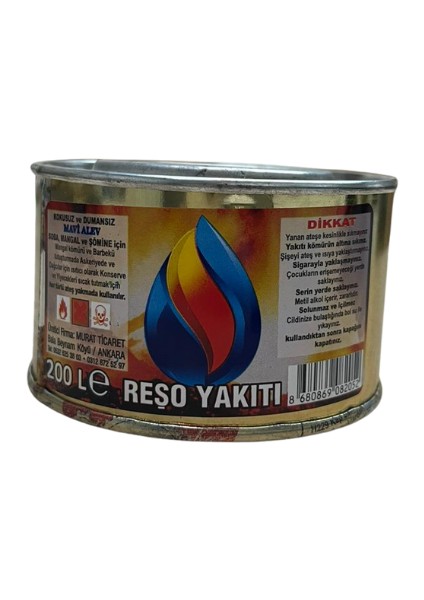 Reşo Yakıtı 200 gr – Kokusuz Dumansız Mavi Alev Isıtıcı Yakıt | Mangal, Soba, Şömine, Kamp ve Barbekü Tutuşturucu fiyatları