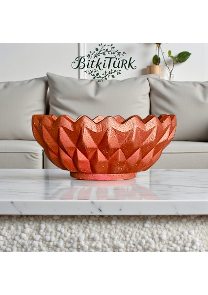 Milano 2model Fırınlanmış Beton Saksı 10CM×21CM