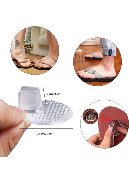 Yumuşak Silikon Parmak Arası Terlik Koruyucu, Konfor ve Destek Sunar