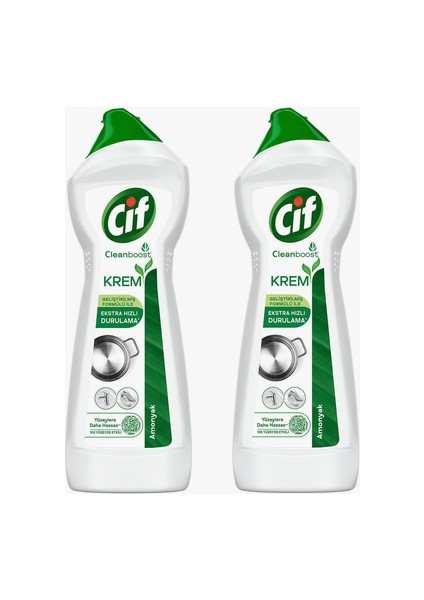 Krem Yeni Nesil Yüzey Temizleyici Amonyak 750 ml X2