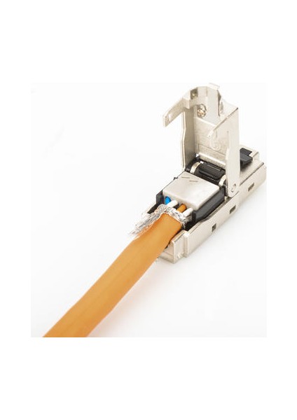 DN-93631 Zırhlı/shielded Saha Tipi RJ45 Konnektör, Awg 22-27, 10 Gbit Ethernet, Poe+, Toz Koruma Kapaklı, Kıvrım Koruyucusu indirimleri